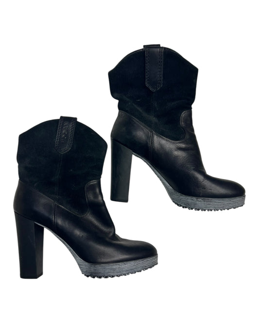 Pre-owned Hogan Platform Ankle Boots in Black - The Luxury Savvy