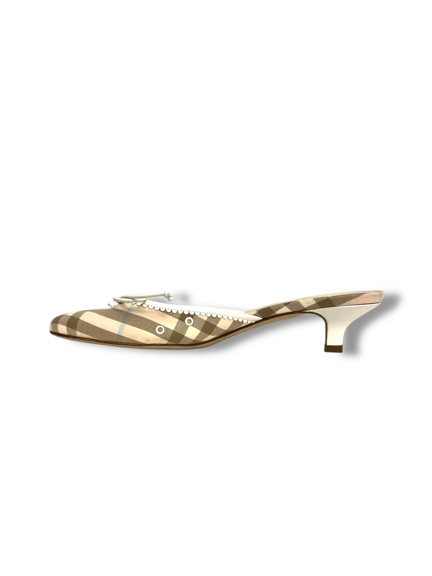 Burberry Kitten Heel Mule