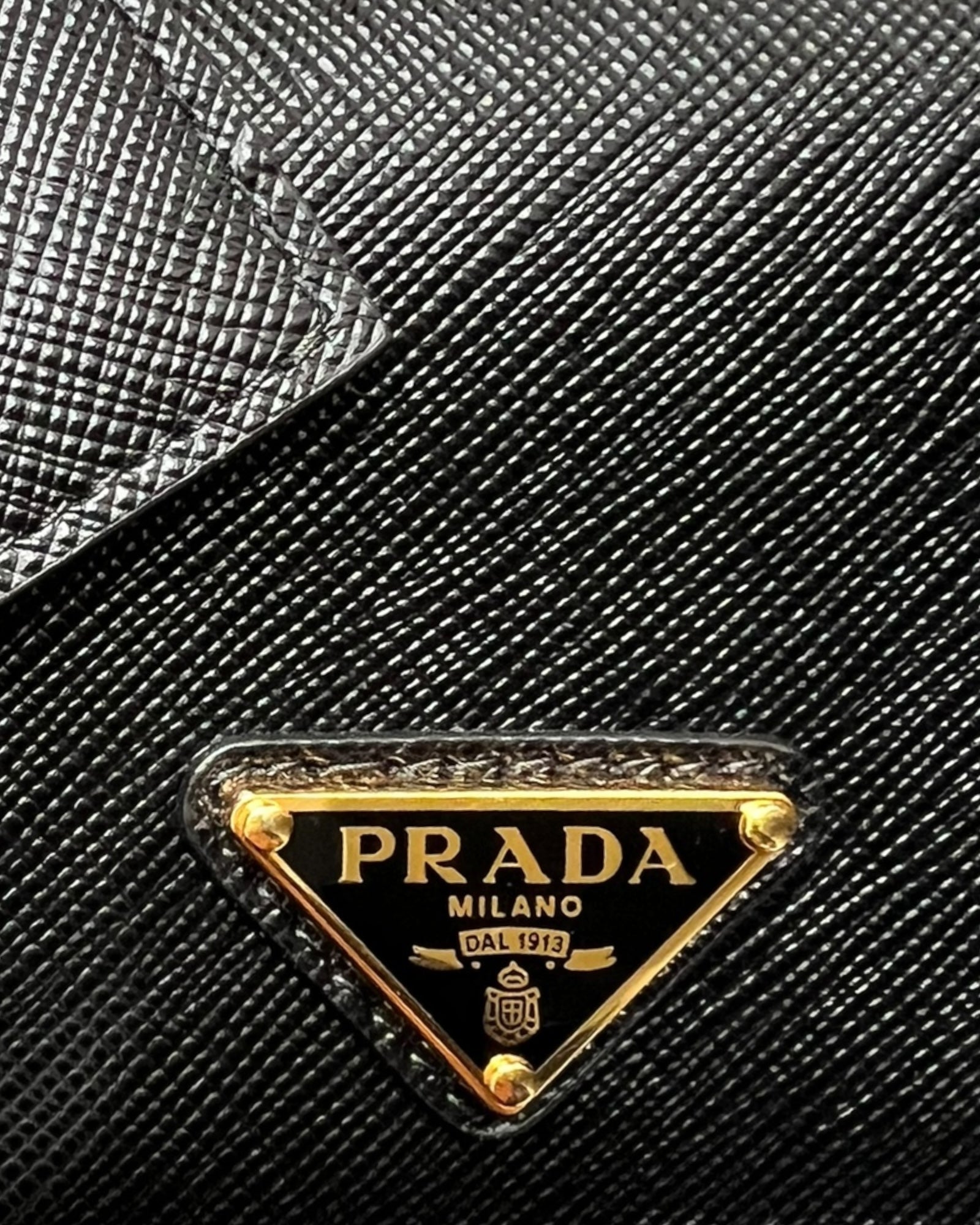 Prada Saffiano Leather Continental Wallet – Black - The Luxury Savvy