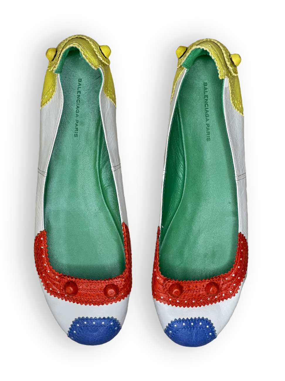 BALENCIAGA MULTI-COLOUR BALLERINAS