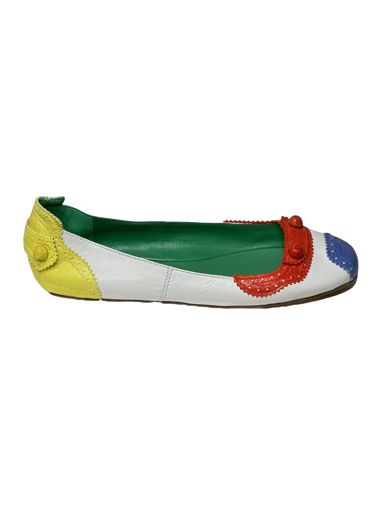 BALENCIAGA MULTI-COLOUR BALLERINAS