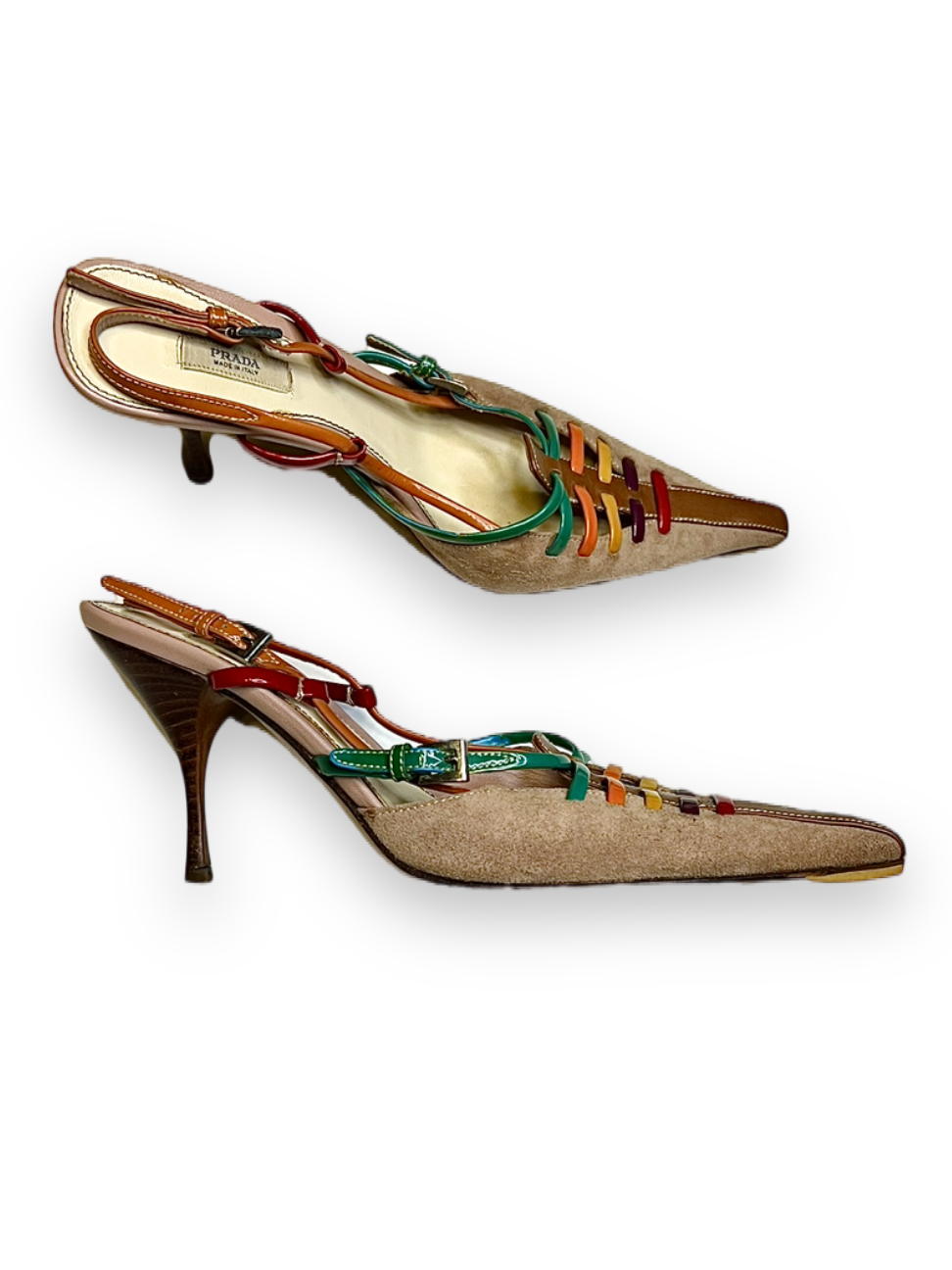 Prada Vintage Sling-back heels - The Luxury Savvy