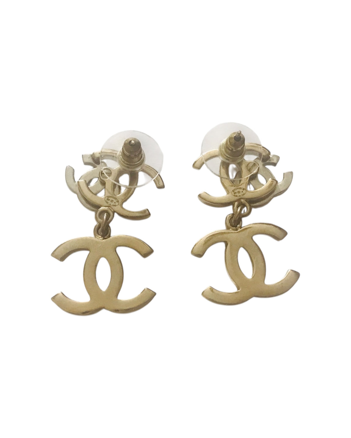 Cc Shell Crystal Drop CHANEL CC Logo Pearls & Crystals Drop Earrings