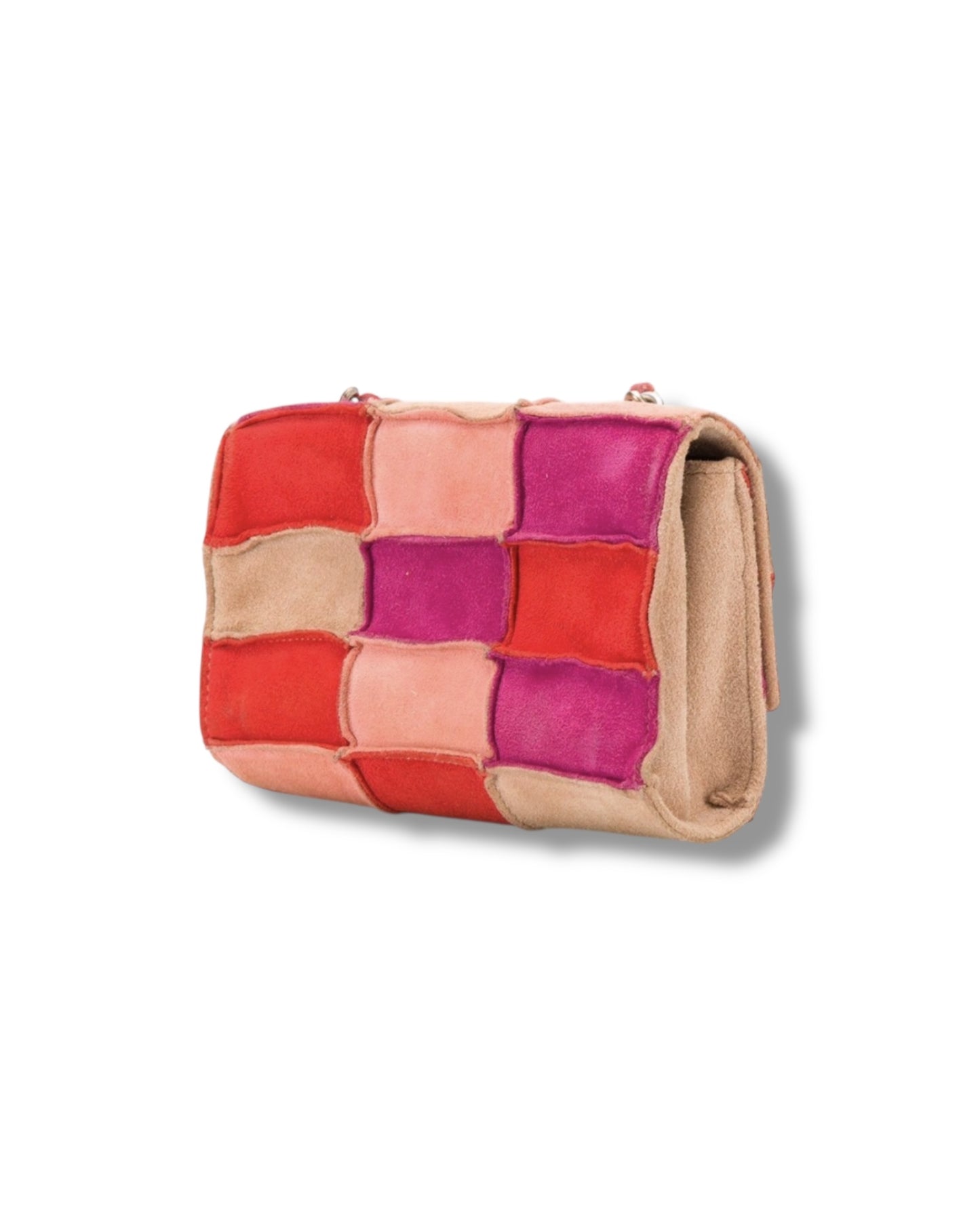 Chanel Suede Patchwork Mini Flap Bag