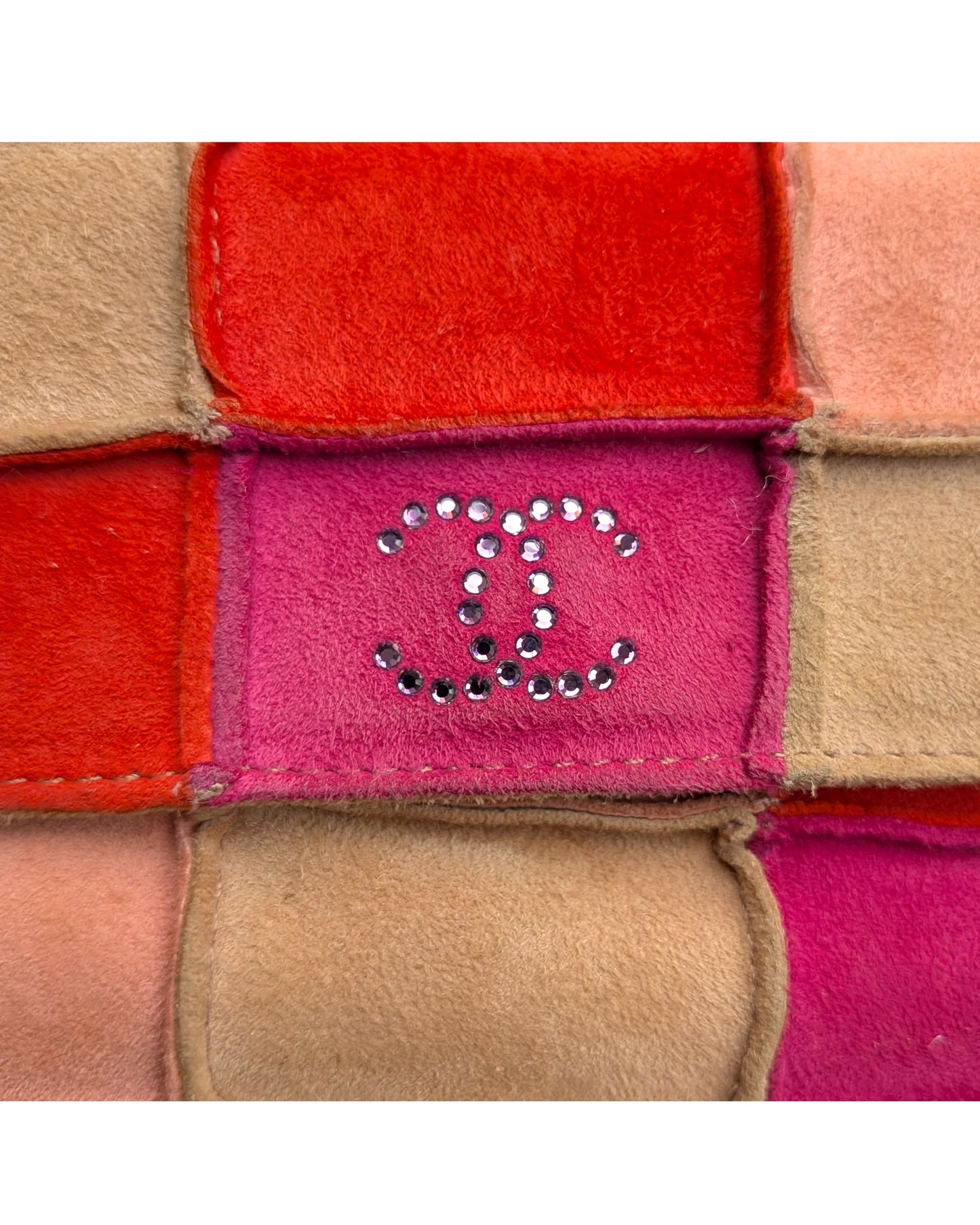 Chanel Suede Patchwork Mini Flap Bag