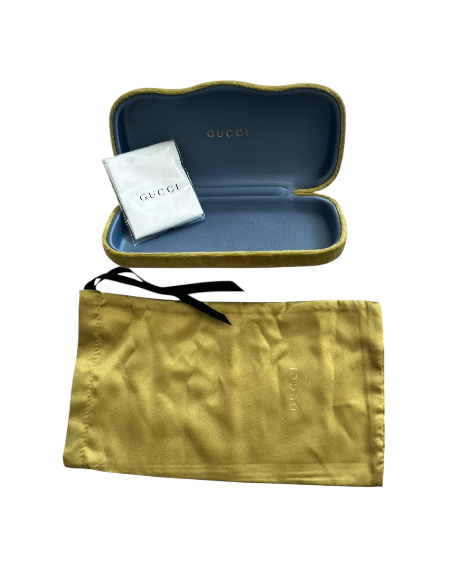 Gucci Glasses Case with Cleaning Cloth and dust pouch - The Luxury Savvy