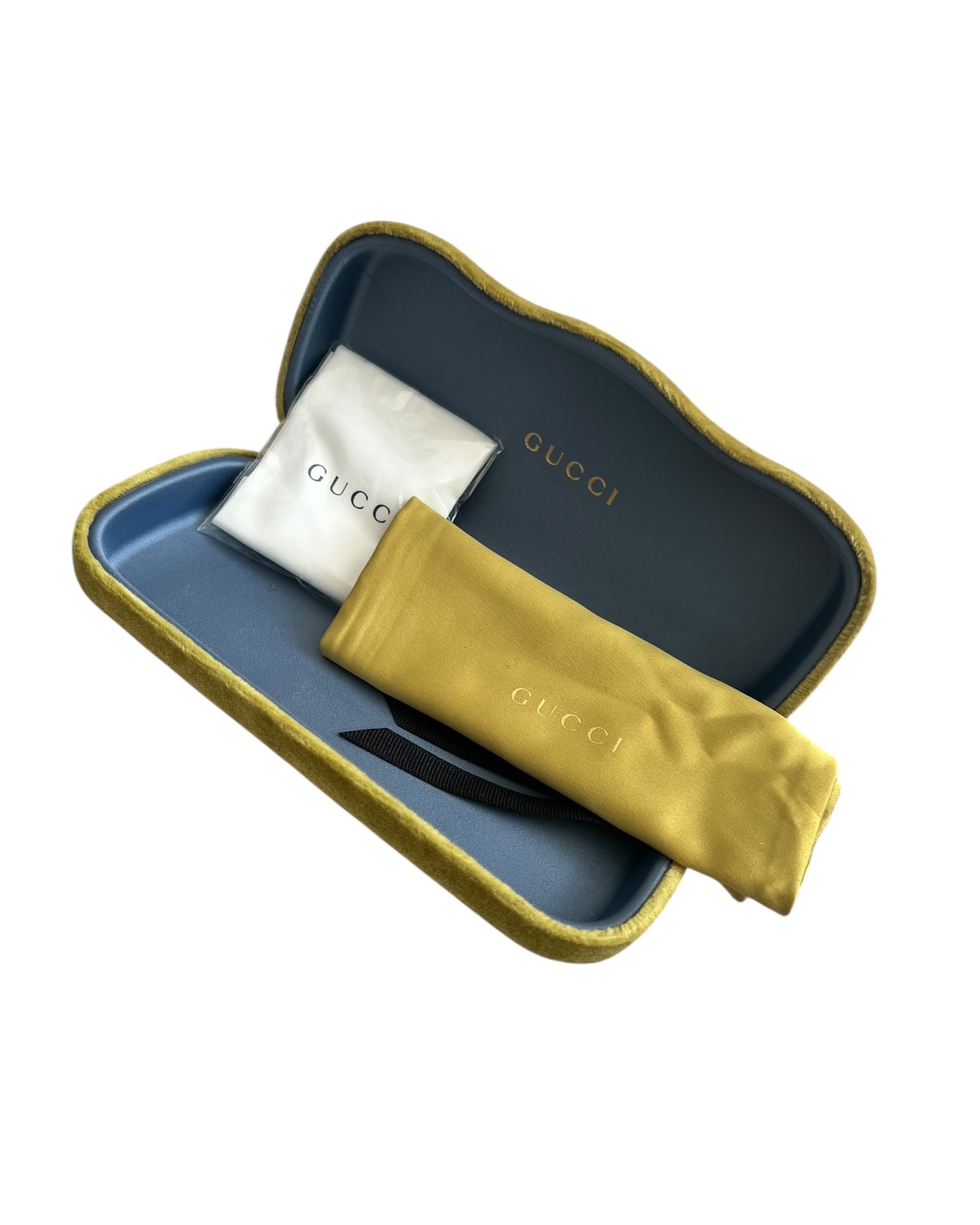 Gucci Glasses Case with Cleaning Cloth and dust pouch - The Luxury Savvy