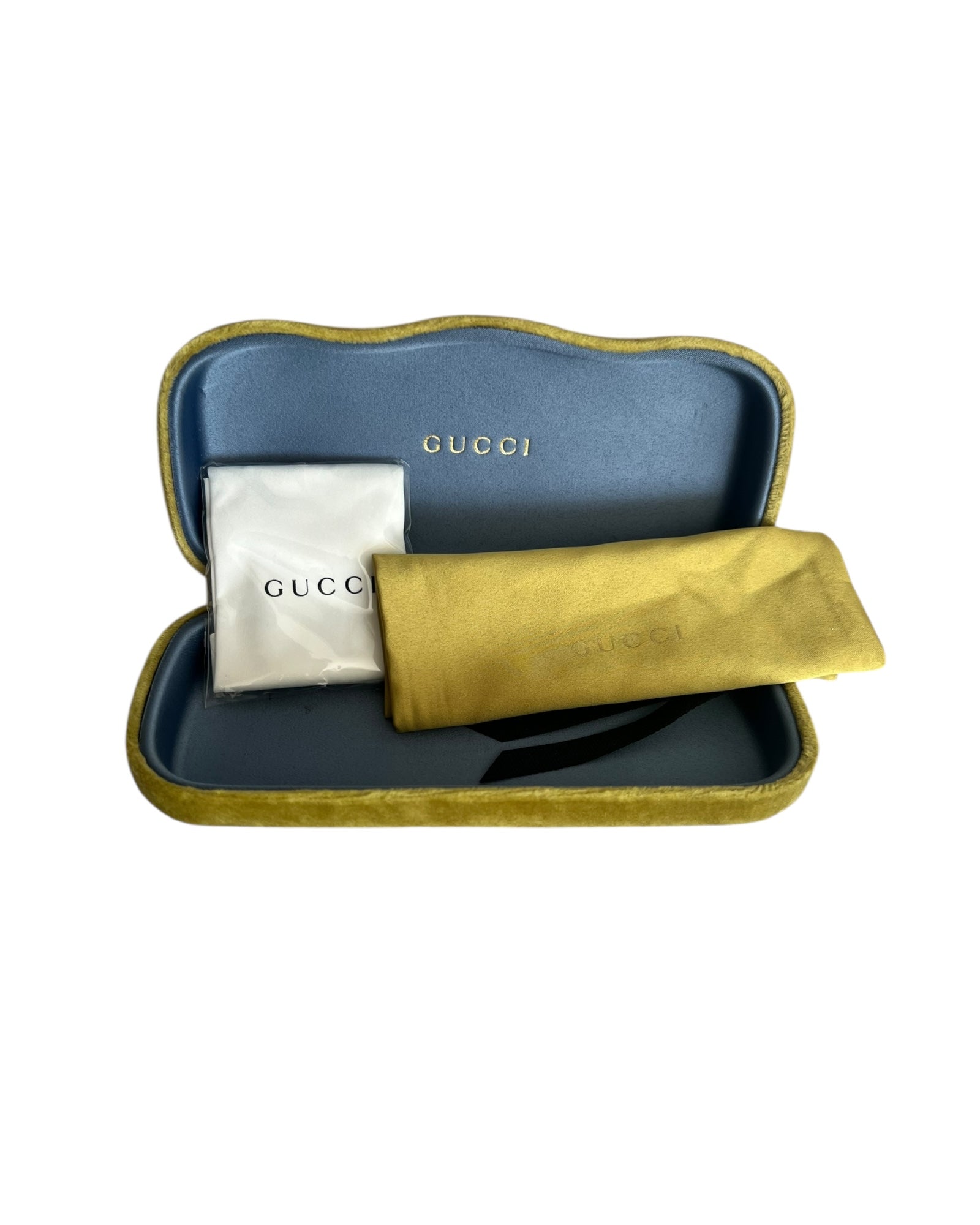 Gucci Glasses Case with Cleaning Cloth and dust pouch - The Luxury Savvy
