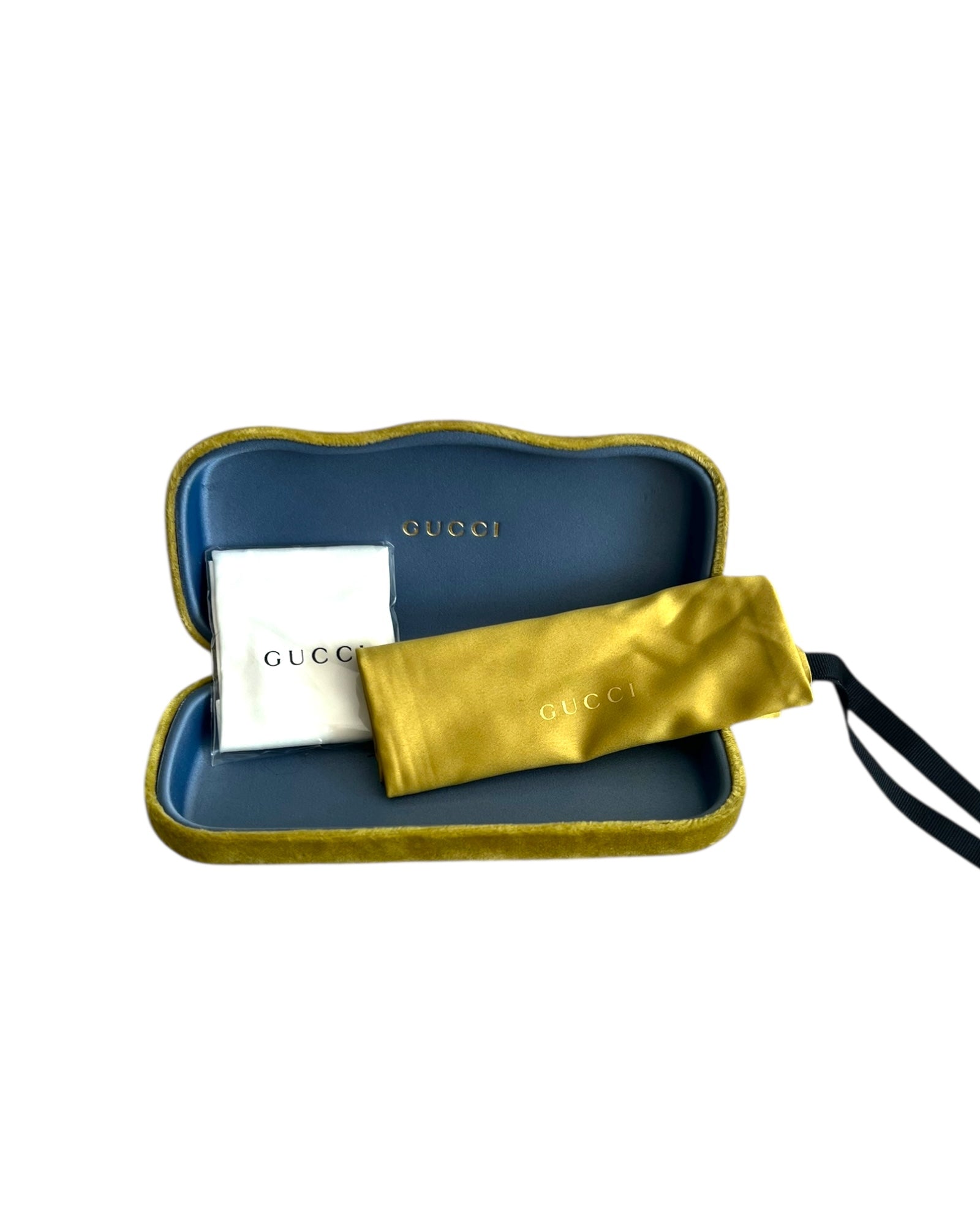 Gucci Glasses Case with Cleaning Cloth and dust pouch | The 