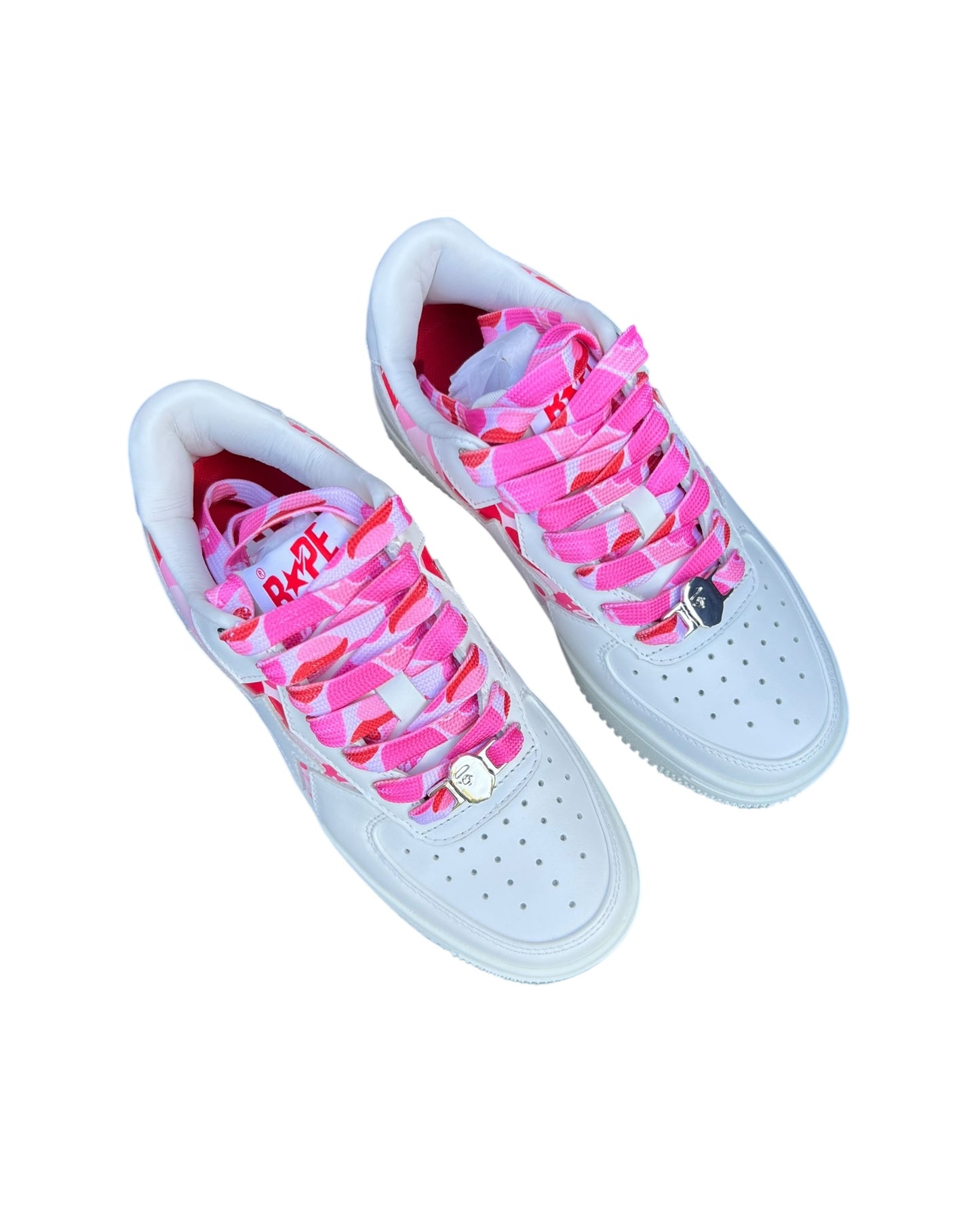 Bathing Ape BAPE STA™ ICON ABC CAMO – White x Pink - Ladies