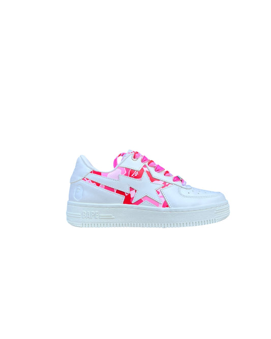 Bathing Ape BAPE STA™ ICON ABC CAMO – White x Pink - Ladies