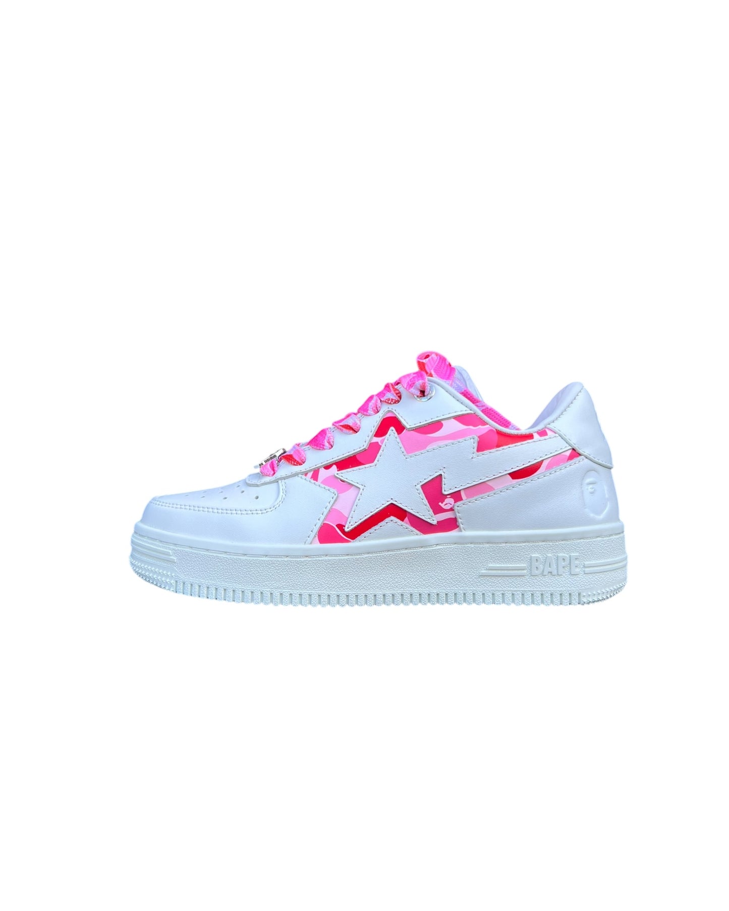 Bathing Ape BAPE STA™ ICON ABC CAMO – White x Pink - Ladies