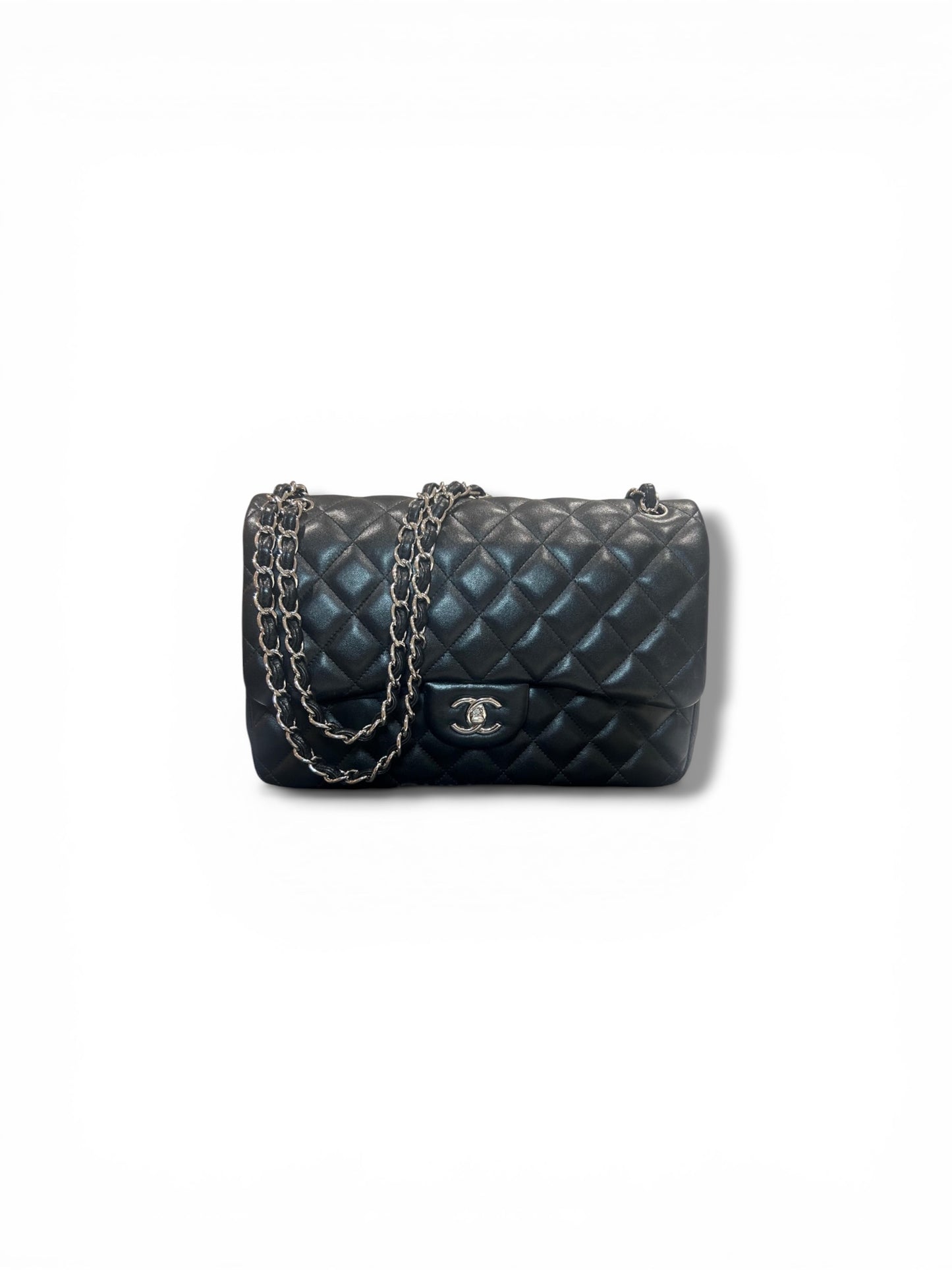 Chanel Jumbo Classic Flap Bag – Lambskin, Silver Hardware - The Luxury Savvy