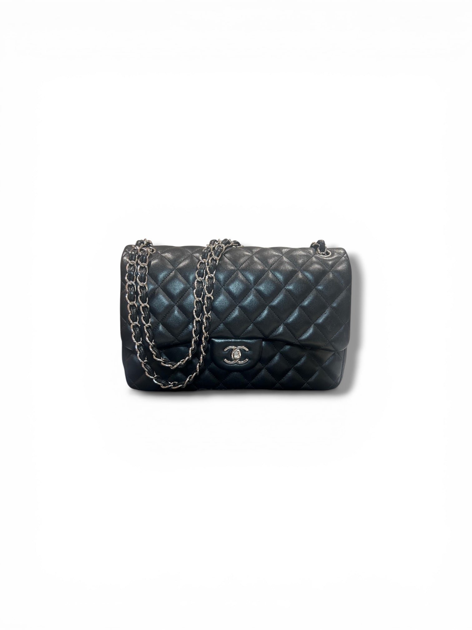 Chanel Jumbo Classic Flap Bag – Lambskin, Silver Hardware - The Luxury Savvy