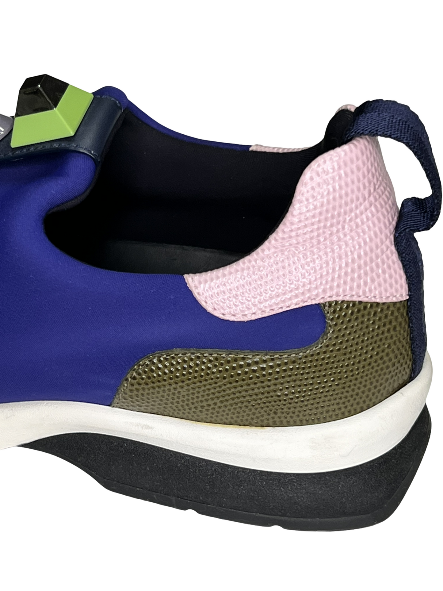 FENDI PURPLE NEOPRENE SLIP ON TRAINERS