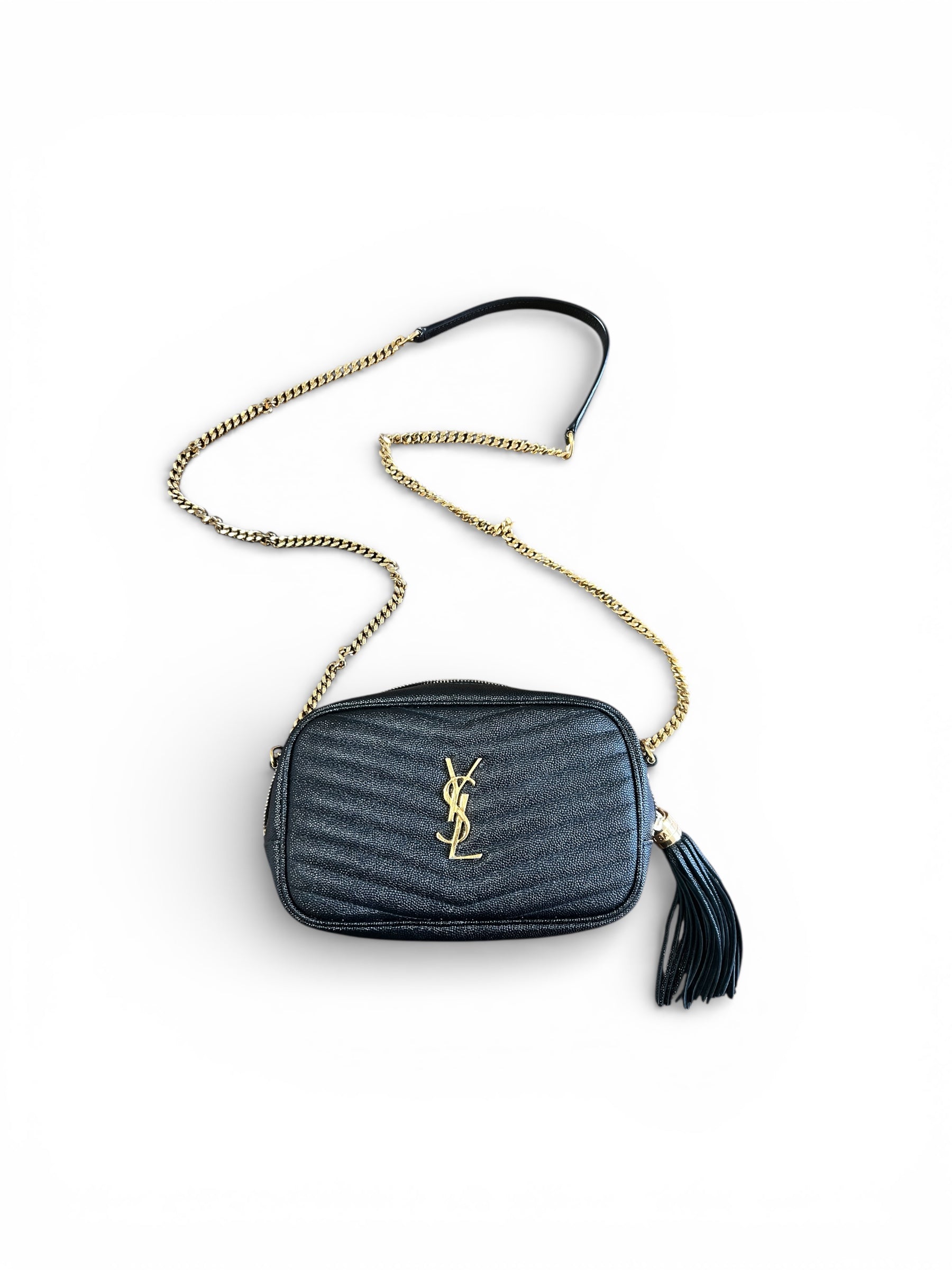 Saint Laurent Mini Camera Lou Crossbody Bag - The Luxury Savvy