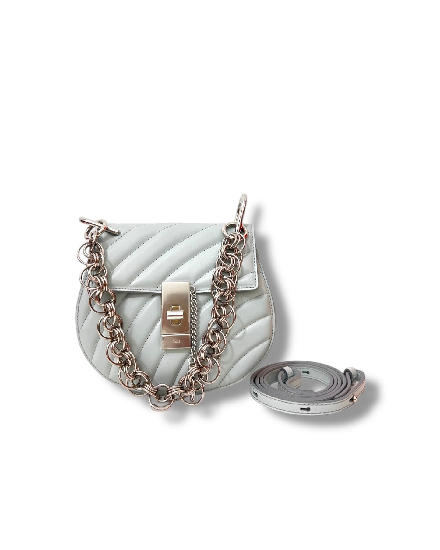 Chloé Bijou Drew Bag - Airy Grey - The Luxury Savvy