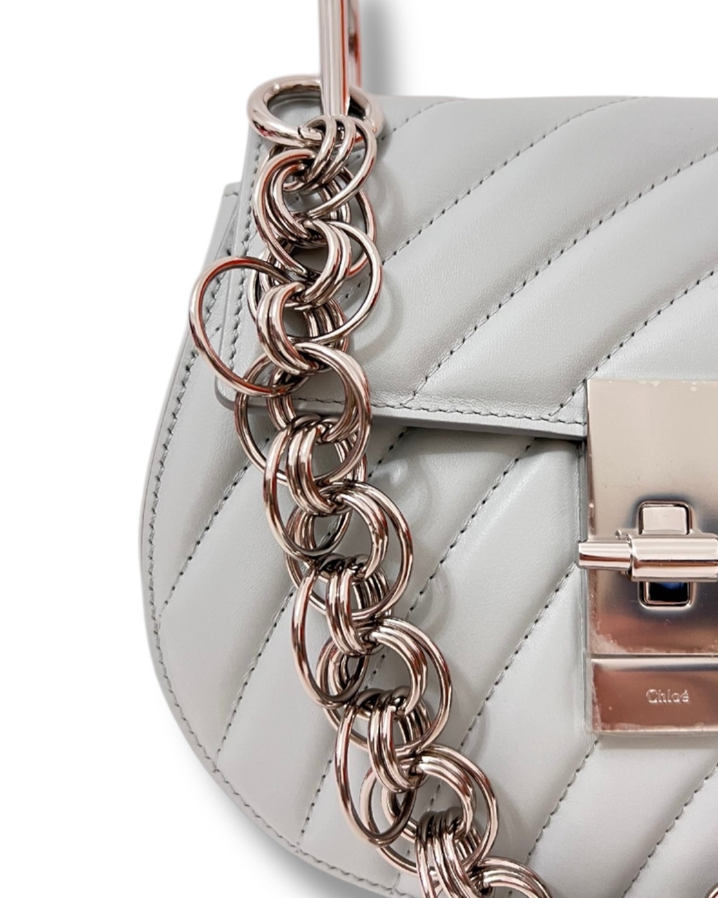 Chloé Bijou Drew Bag - Airy Grey - The Luxury Savvy