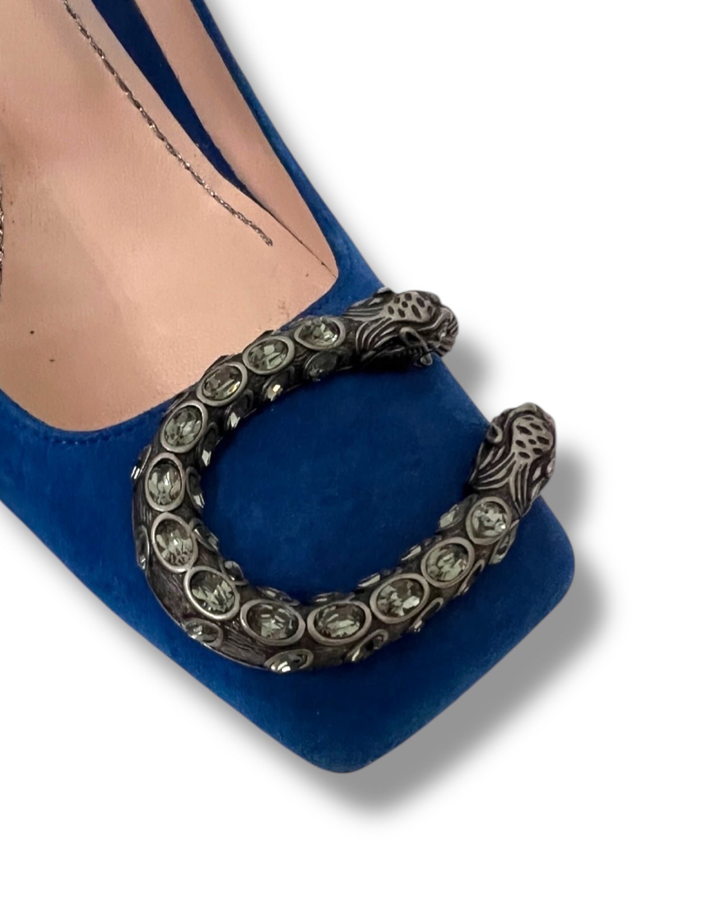 Gucci Dionysus Suede Pumps – Blue | Size 37 - The Luxury Savvy