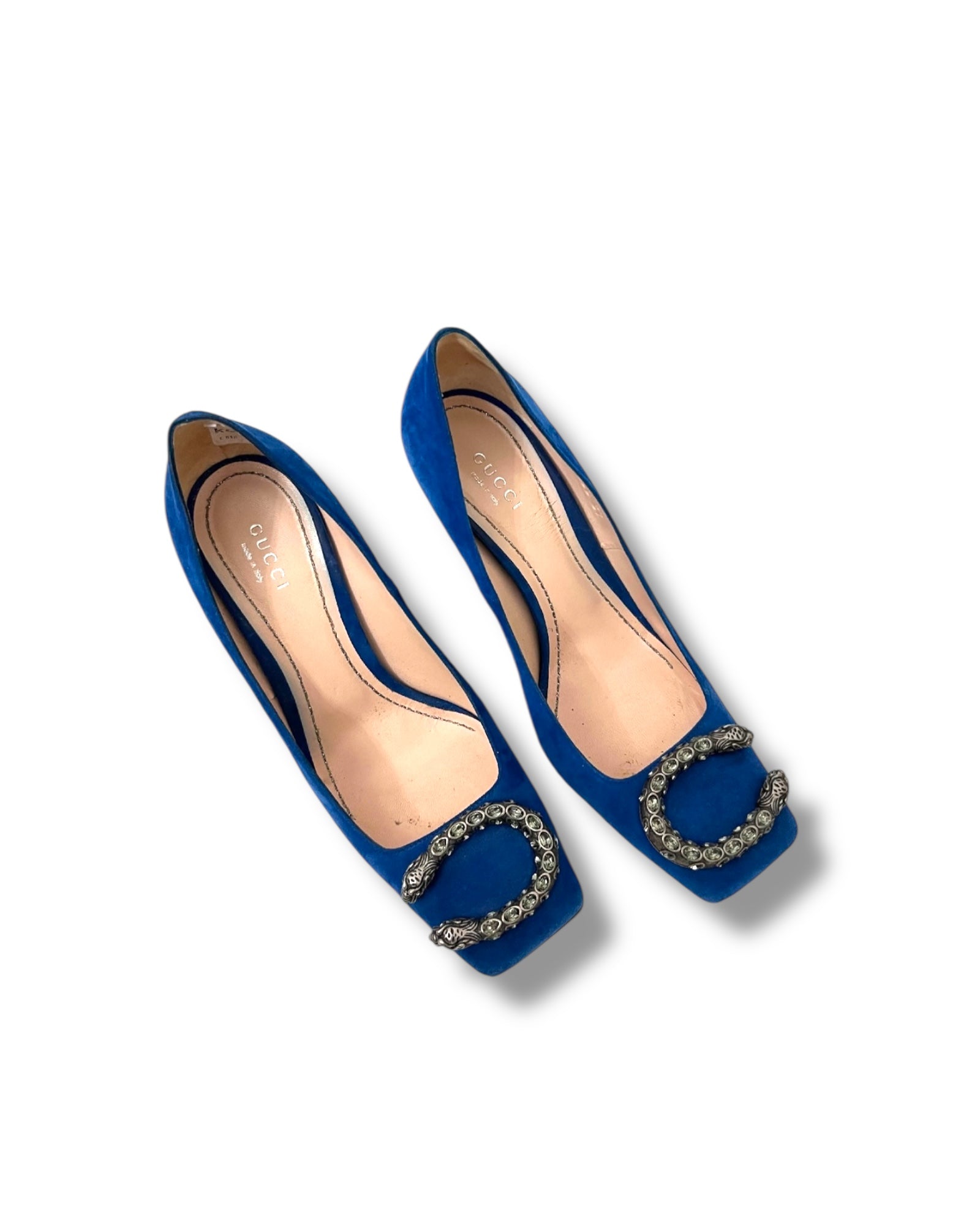Gucci Dionysus Suede Pumps – Blue | Size 37 - The Luxury Savvy