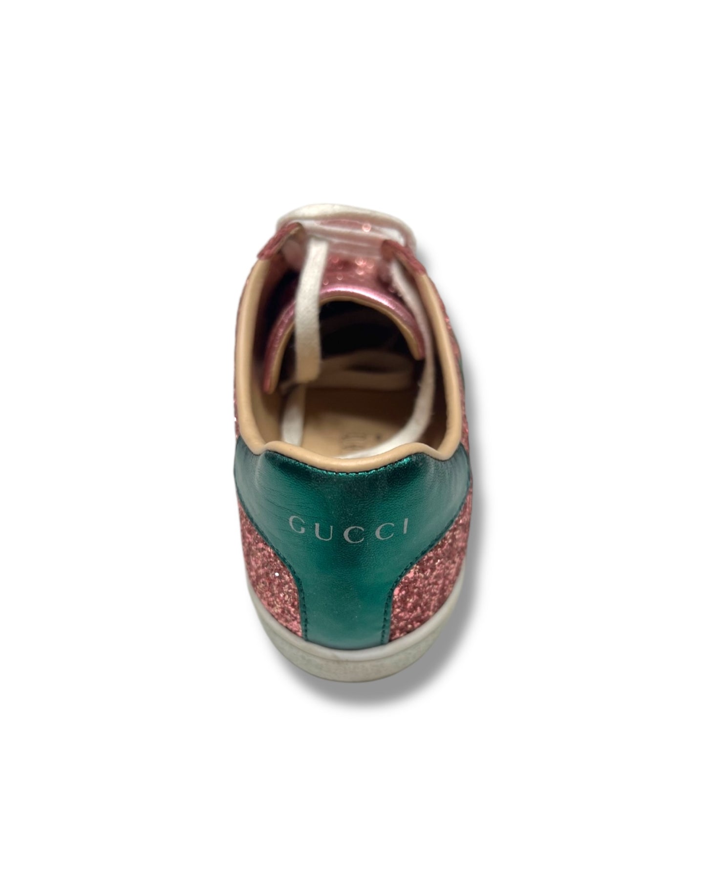 Gucci Pink Glitter Trainers - The Luxury Savvy