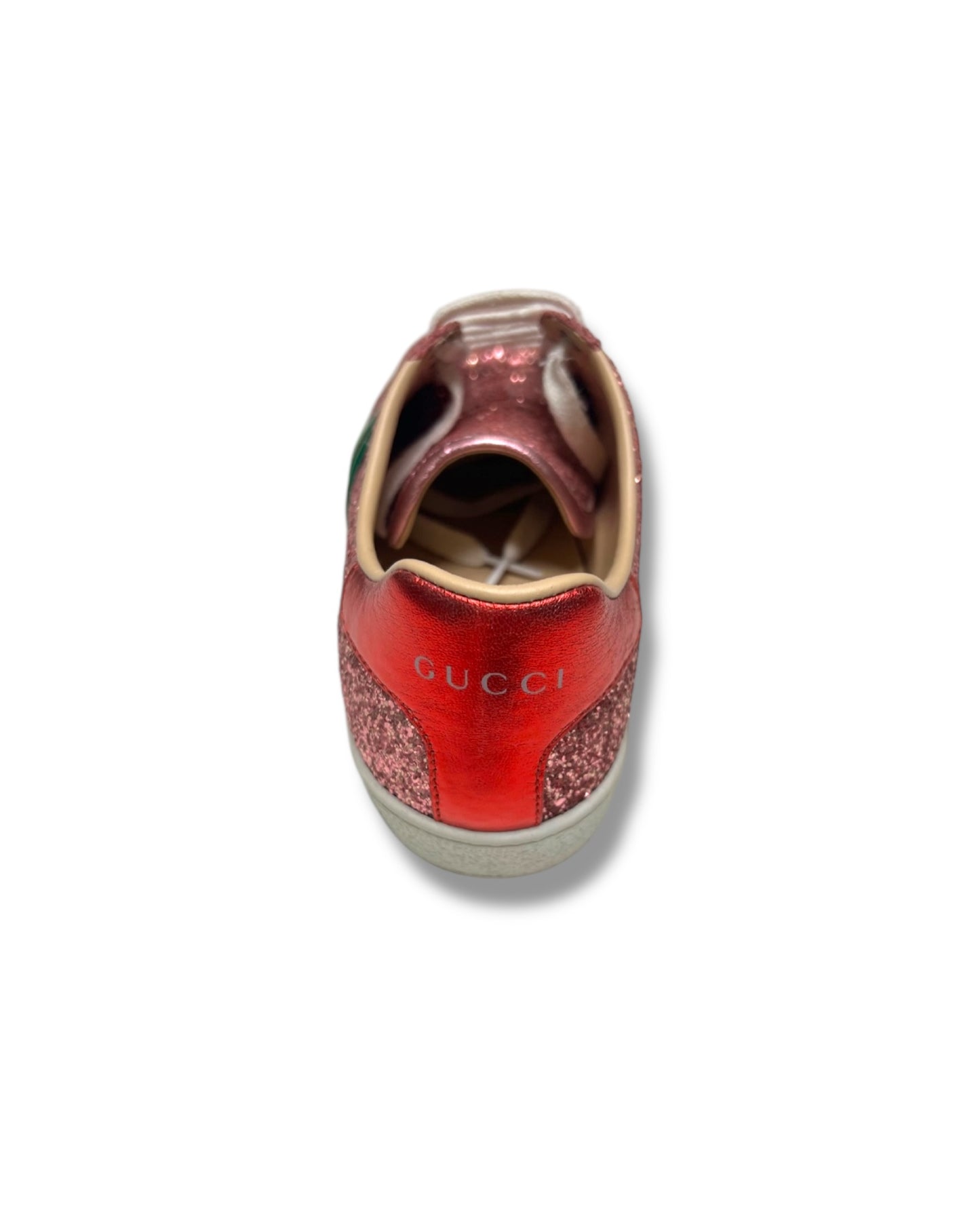 Gucci Pink Glitter Trainers - The Luxury Savvy