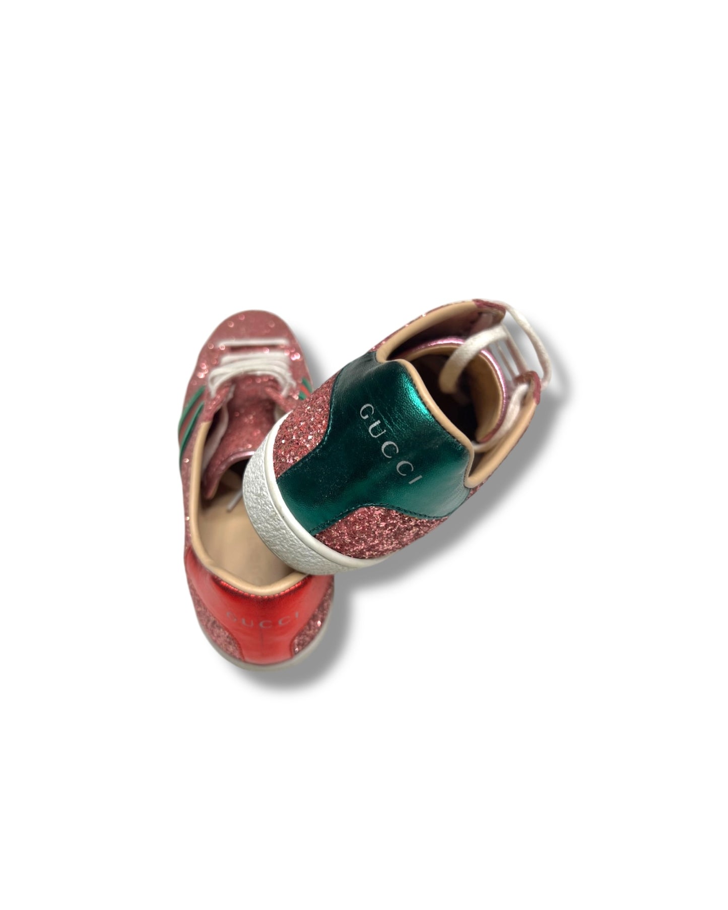Gucci Pink Glitter Trainers - The Luxury Savvy