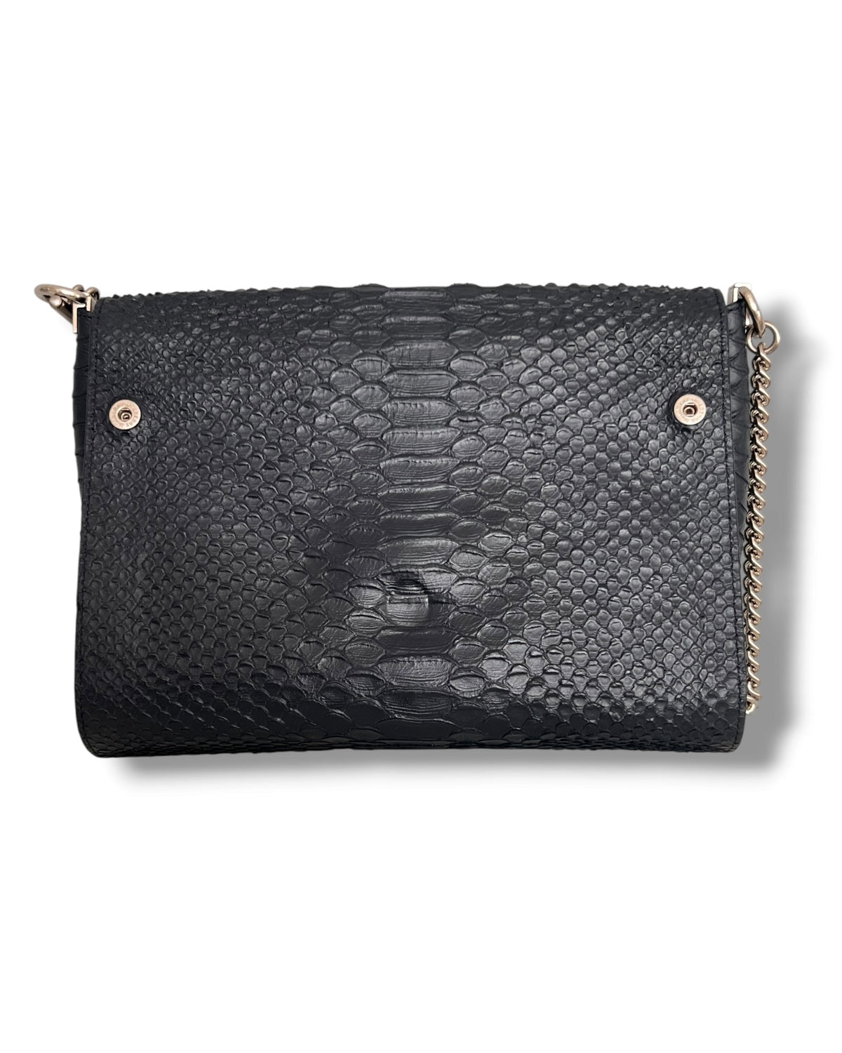 Mulberry Delphine Reversible Shoulder Bag – Midnight Blue &amp; Sky Blue Python-Embossed Leather - The Luxury Savvy