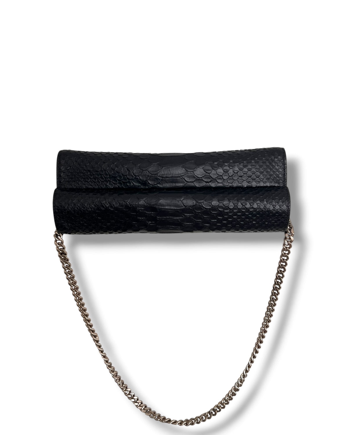Mulberry Delphine Reversible Shoulder Bag – Midnight Blue &amp; Sky Blue Python-Embossed Leather - The Luxury Savvy