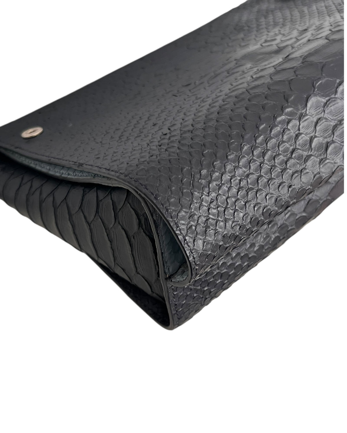 Mulberry Delphine Reversible Shoulder Bag – Midnight Blue &amp; Sky Blue Python-Embossed Leather - The Luxury Savvy