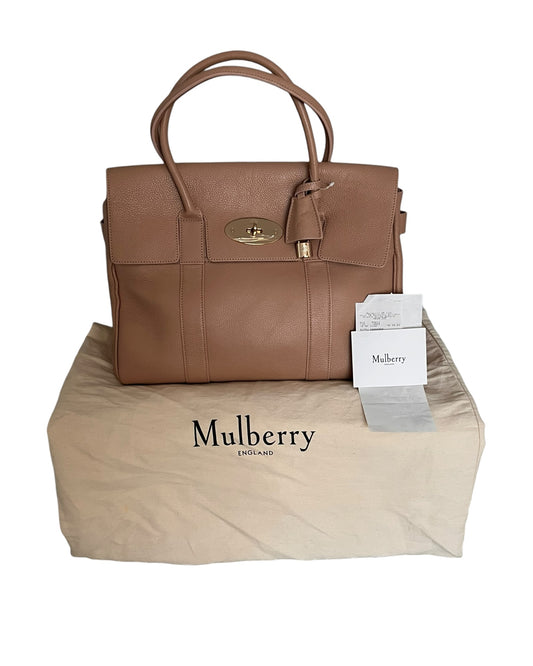 Mulberry Bayswater Bag – Blush Pink Leather, Gold Hardware - The Luxury Savvy